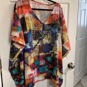 Multi swing blouse very cool comfortable fit